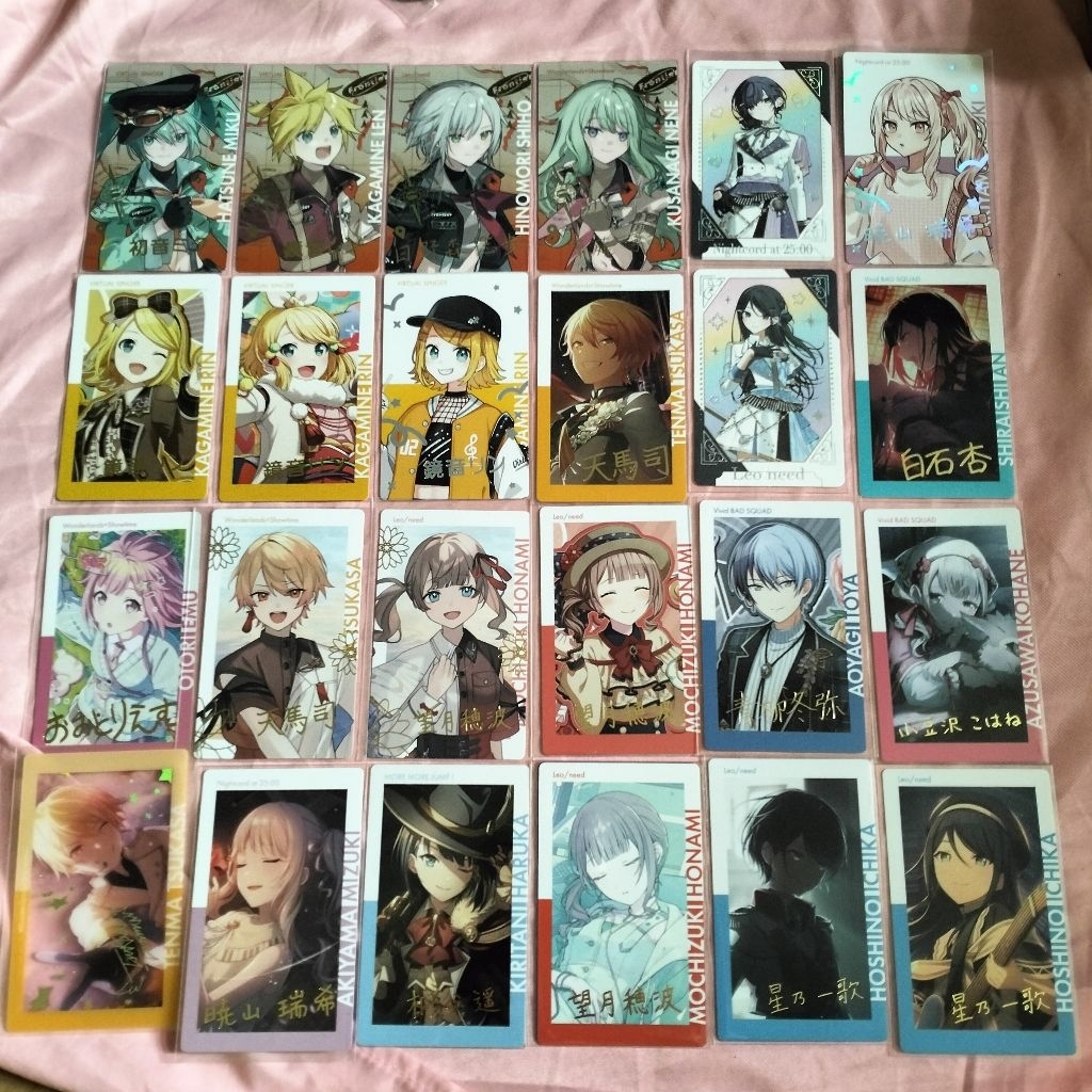 foil epick cards || project sekai official merch