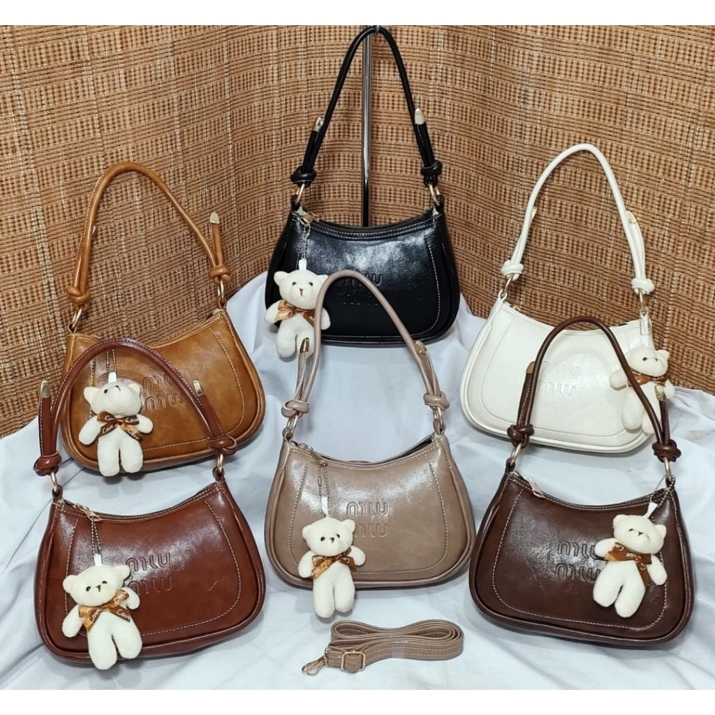 (BISA COD)Tas wanita terbaru kekinian viral miu miu/ Slingbag / Shoulder Bag / tas mini / tas hp