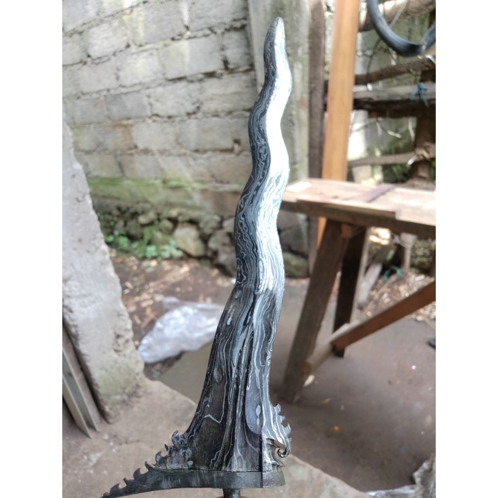 bilah keris bali 20 cm garap standart luk7 (B2)