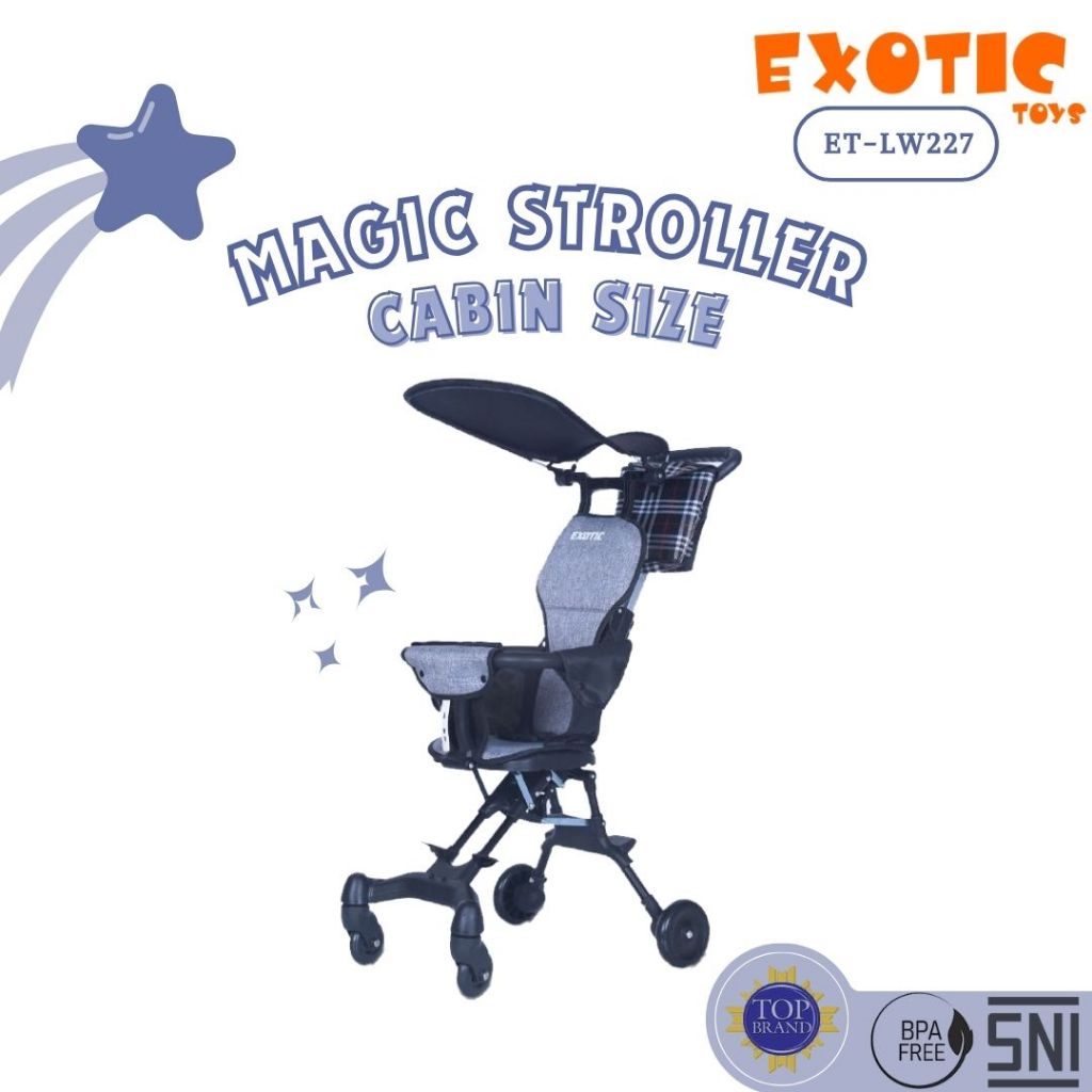 Spacebaby Magic Stroller Kereta Dorong Anak Exotic Toys ET LW227