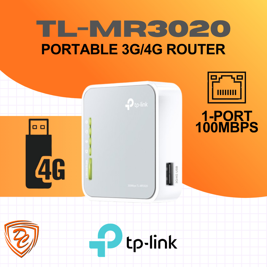 Modem TP-Link TL-MR3020 Portable 3G/4G Wireless N Router Modem USB