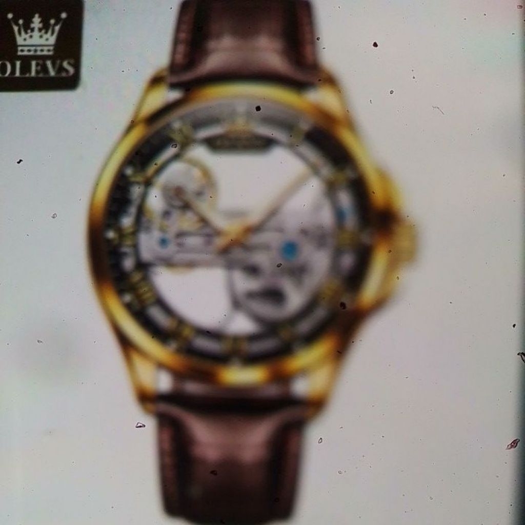 jam tangan pria kulit brown 901