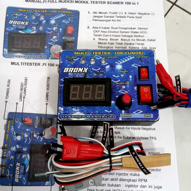 Multitester INJEKSI 100 FUNGSI | Tester injector | Scanner Manual FI terbaru