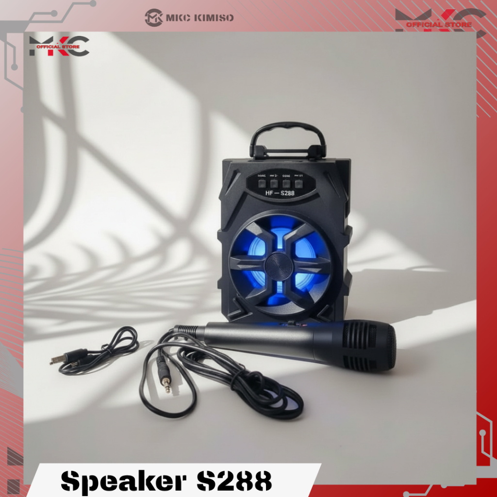 MKC- Speaker Mini Portable S288+Mic Kabel