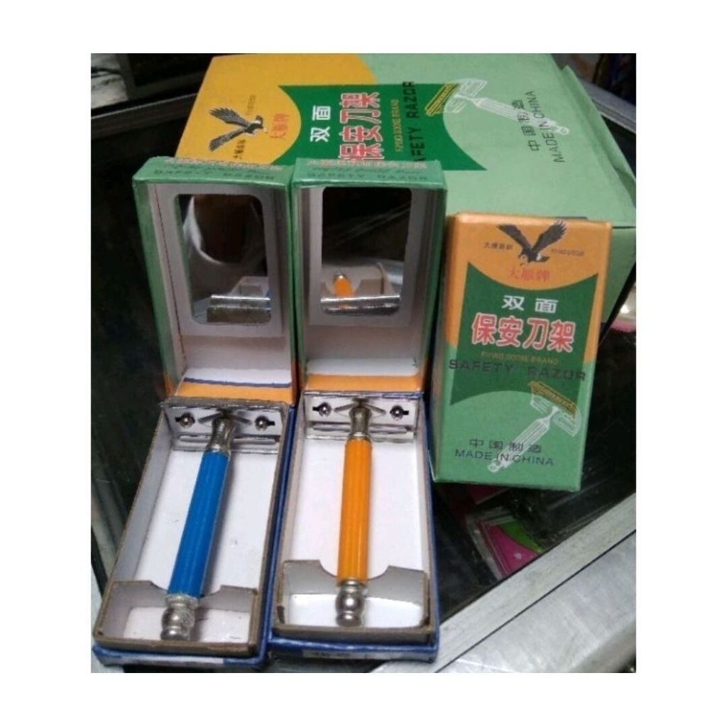 ALAT CUKURAN JENGGOT JADUL BOX SEFETY RAZOR STAINLESS