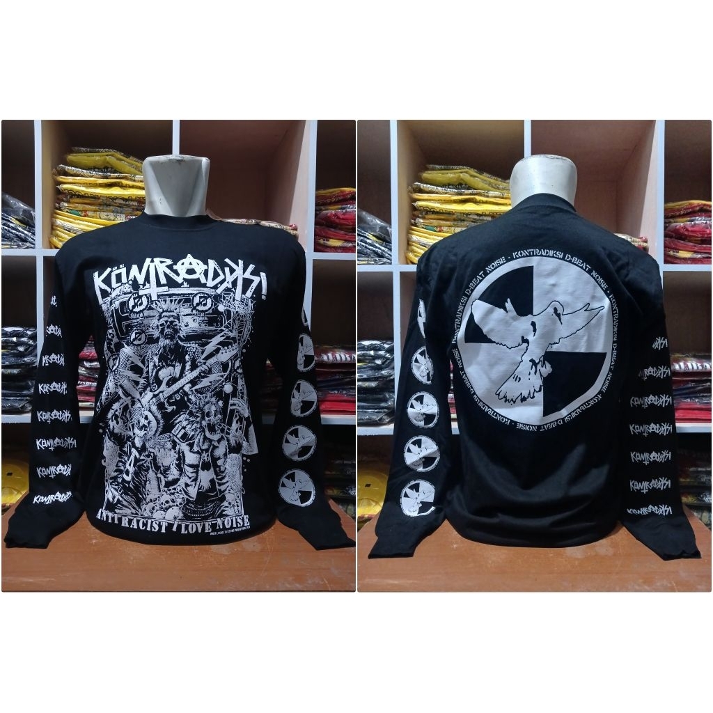 KAOS BAND PUNK KONTRADIKSI LENGAN PANJANG