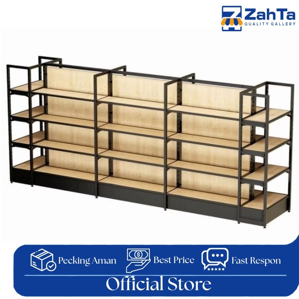 RAK DISPLAY SUPERMARKET TOKO SEMBAKO 2 SISI