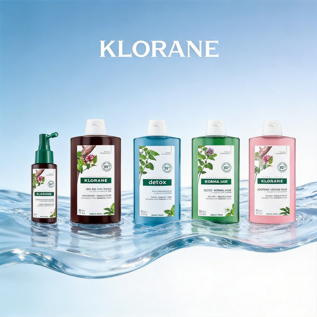 Klorane Shampoo Mint Nettle Quinine Peony 400ml Spray  Menyegarkan Rambut Sehat Kuat Tidak Rontok