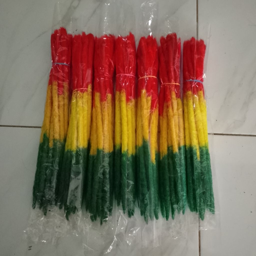 Rambut Gimbal Rasta, Rambut Gimbal Sintetis Panjang 30cm, Rambut Gimbal Rasta Termurah, Aman Nyaman.