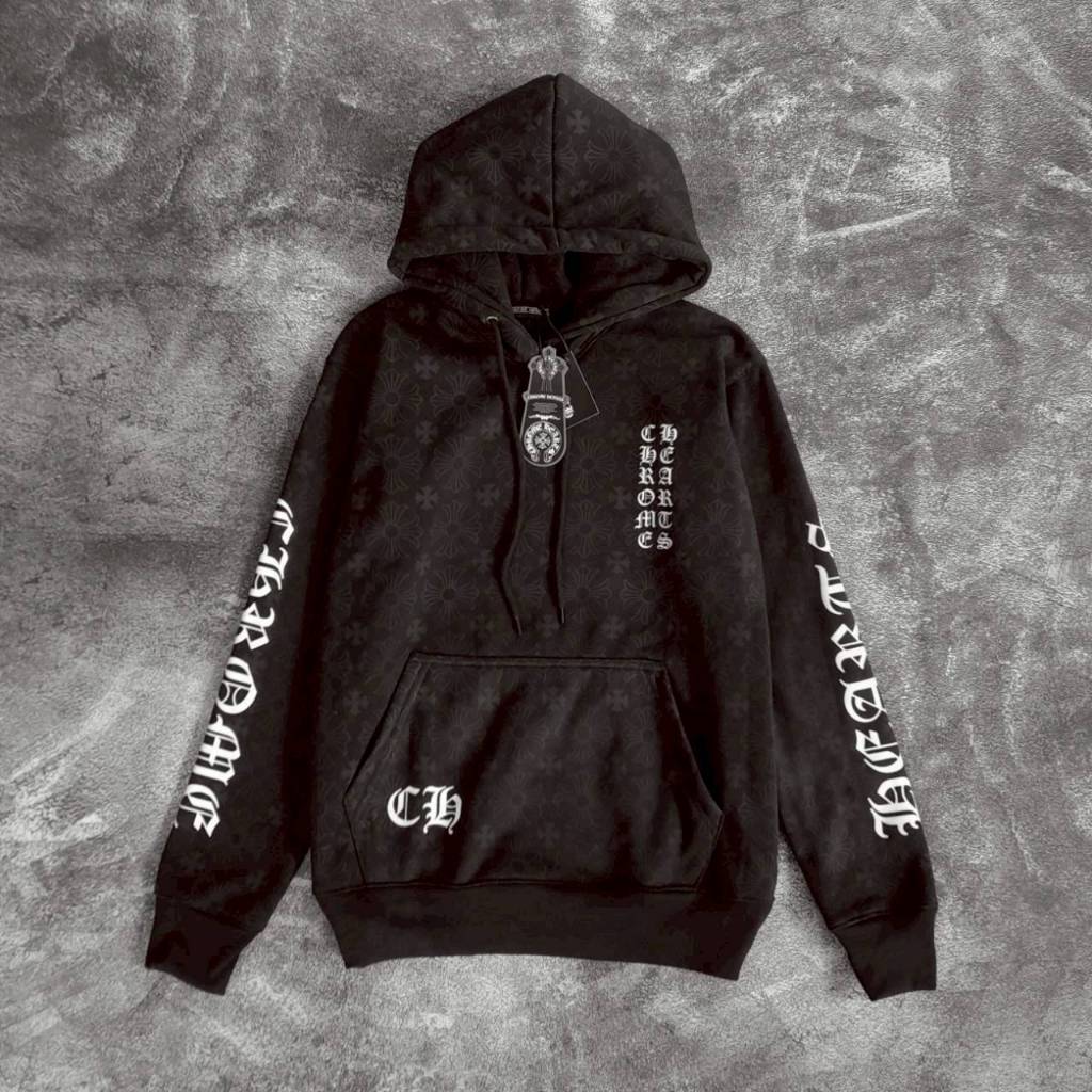 Hoodie Chrome Heart Unisex dengan Bahan Katun Tebal, Jahitan Rapi, Nyaman Dipakai