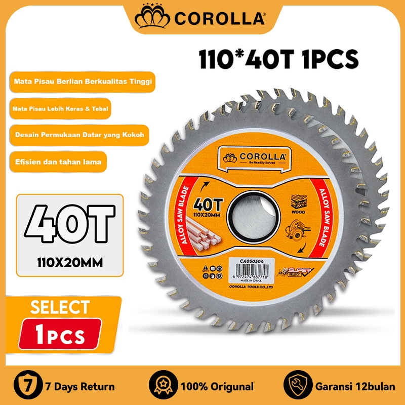 COROLLA Mata Pisau Kayu Circular Saw Blade 7inch Lebih Mudah dan Efisien Gerinda mata Saw Blade Mata
