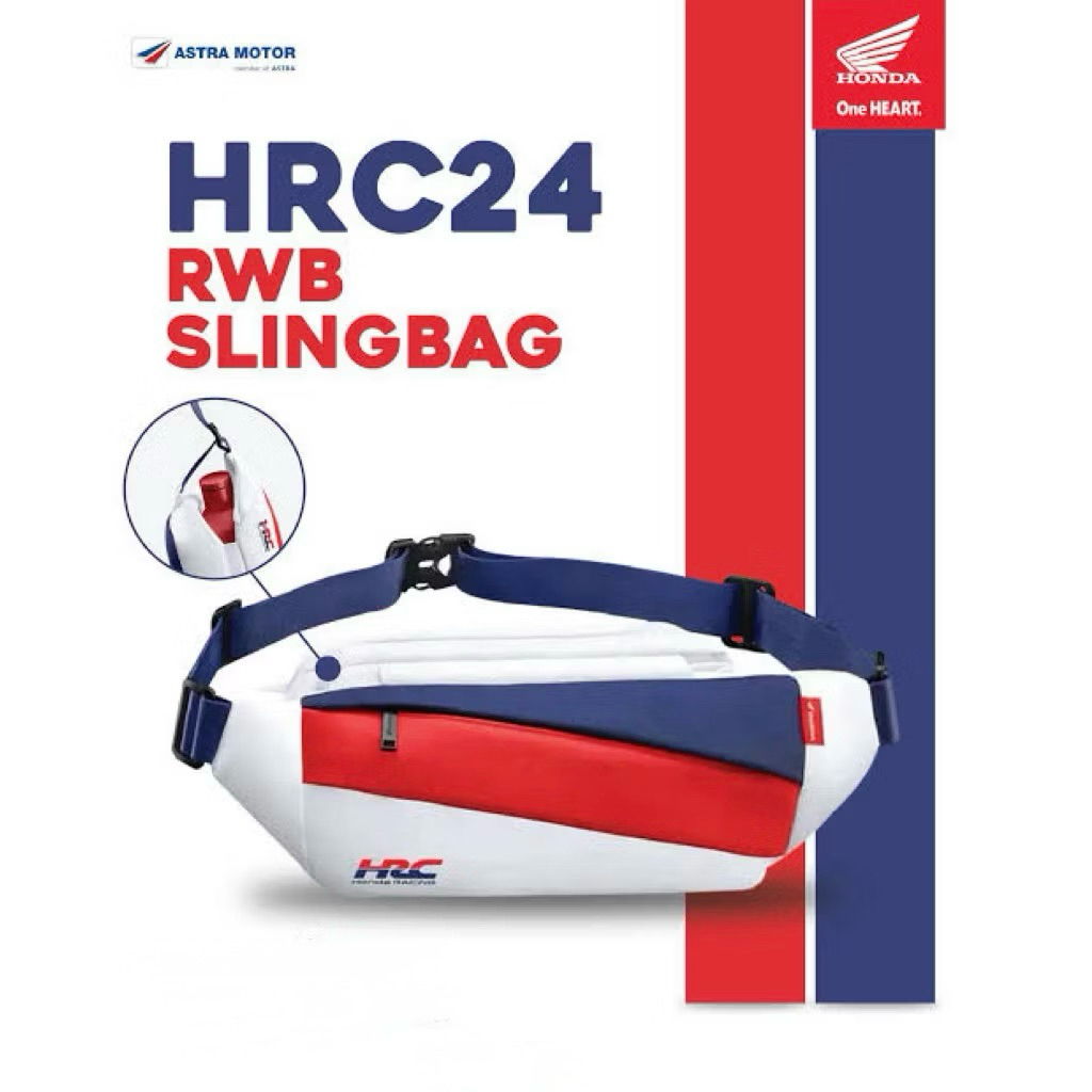 Honda ORI HRC 24 RWB Slingbag / Tas Selempang HRC Honda Racing