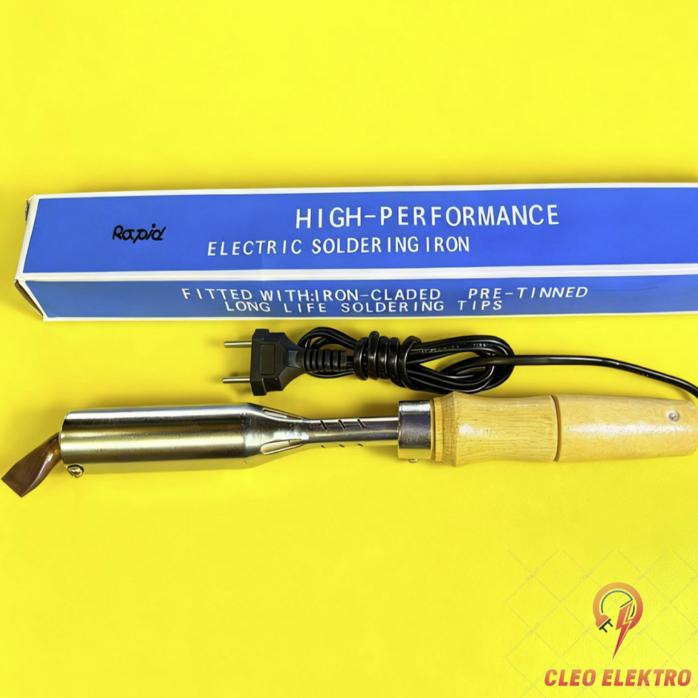 Solder Listrik 300 Watt Gagang Kayu RAPID Original Asli