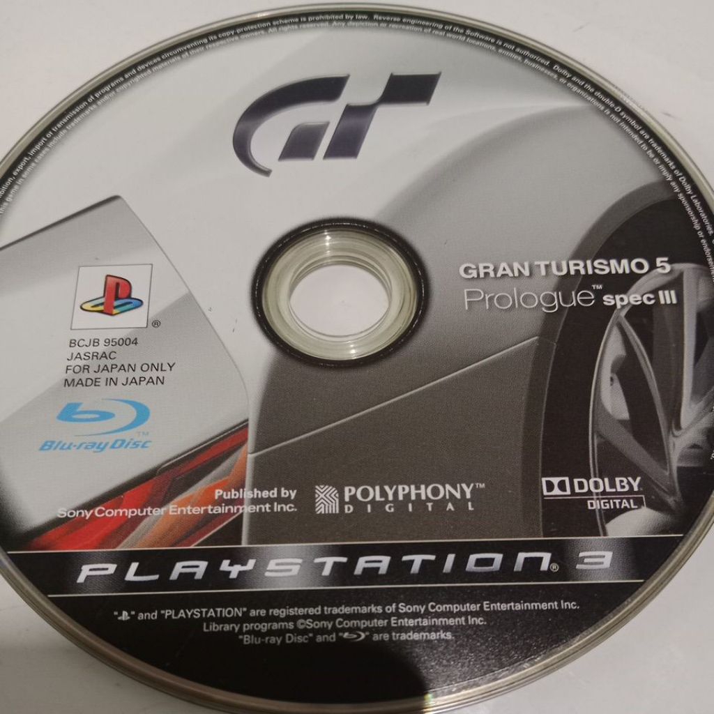 KASET PS3 GRAN TURISMO 5 SECOND