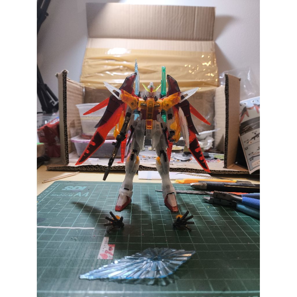 HG 1/144 destiny heine clear fighter pesanan initial a