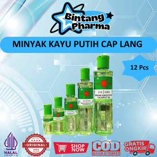[GROSIR] MINYAK KAYU PUTIH (CAP LANG 15, 30, 60 & 120ML) ISI 12 BOTOL - MEREDAKAN MASUK ANGIN