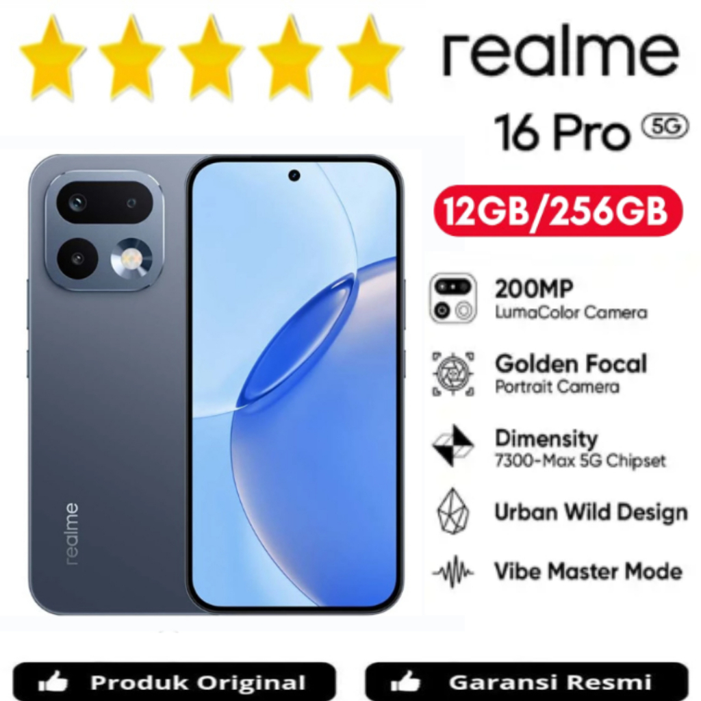 HP REALME 16 PRO 5G 12GB/256GB ORIGINAL