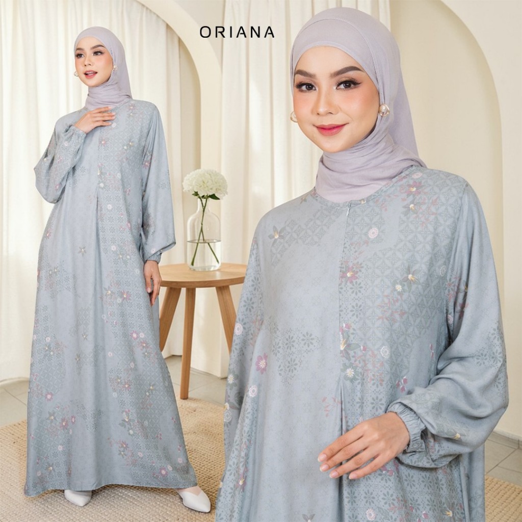 Oriana Homewear Daster Panjang Busui Danita I Daster Gamis Hijab Friendly