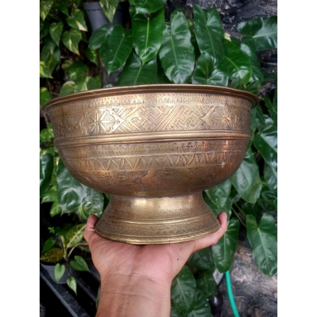 Bokor Antik Lawasan – Kuningan Jadul Estetik, Cocok Dekorasi & Koleksi