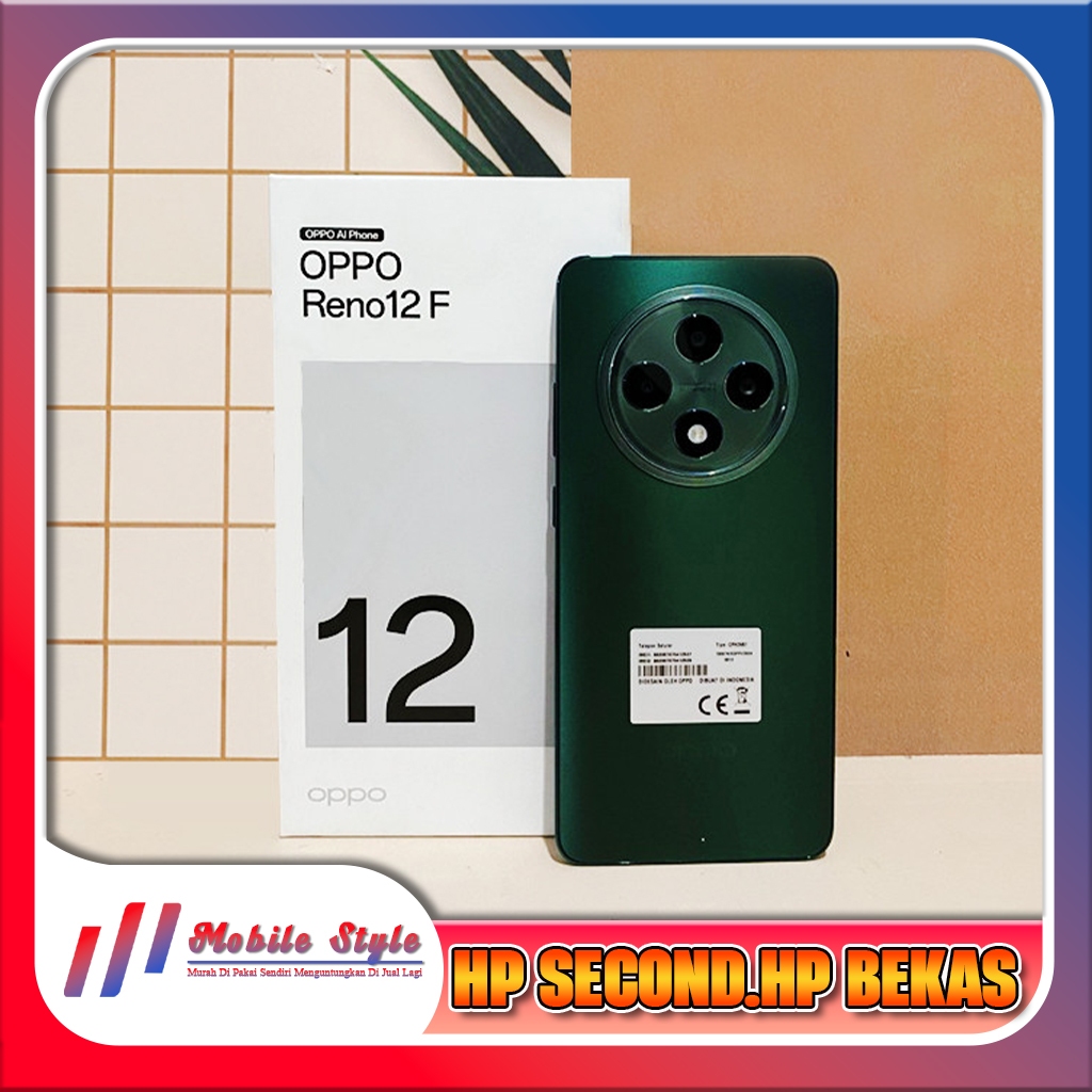 Oppo Reno 12F 4G | 5G Ram 8/256GB | Ram 12/256GB | Ram 12/512GB Second Mobile Style Store