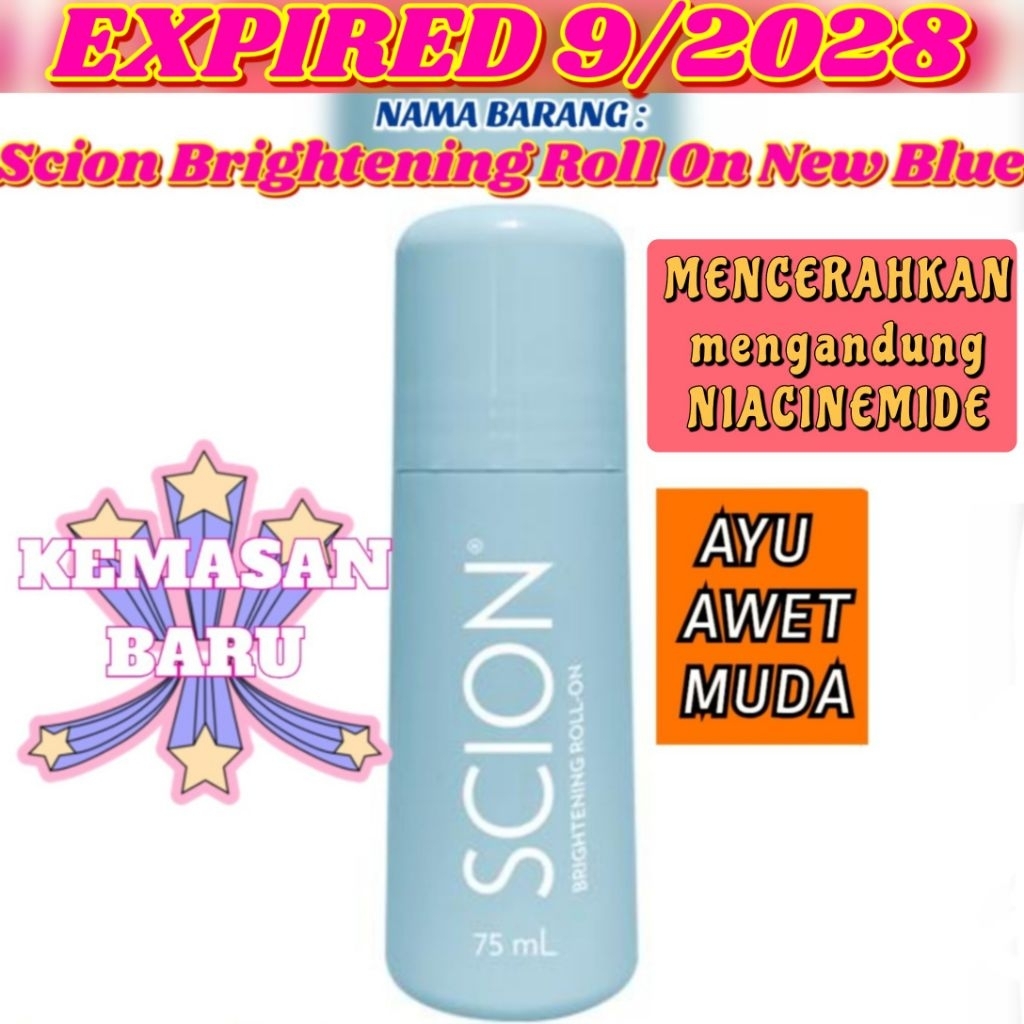 BIRU Sciion Brightening Roll On New Blue ED 9/2028 nuuuu skin sci on roll on nu    skin