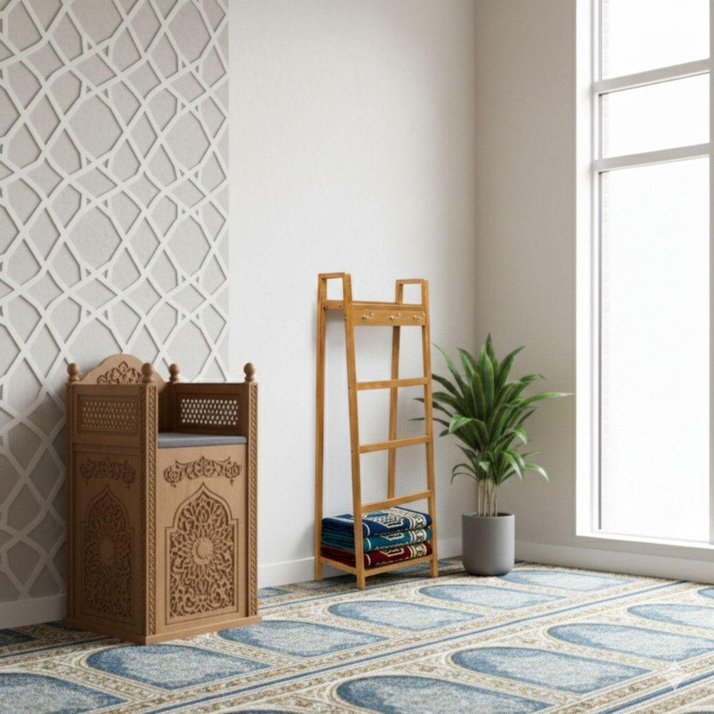 Rak AlQuran Mukena Sajadah Serbaguna/Rak Dinding/Rak tempel Minimalis