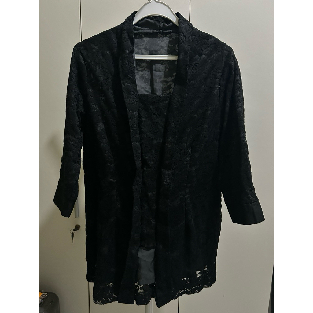 kebaya brokat hitam kutu baru bali