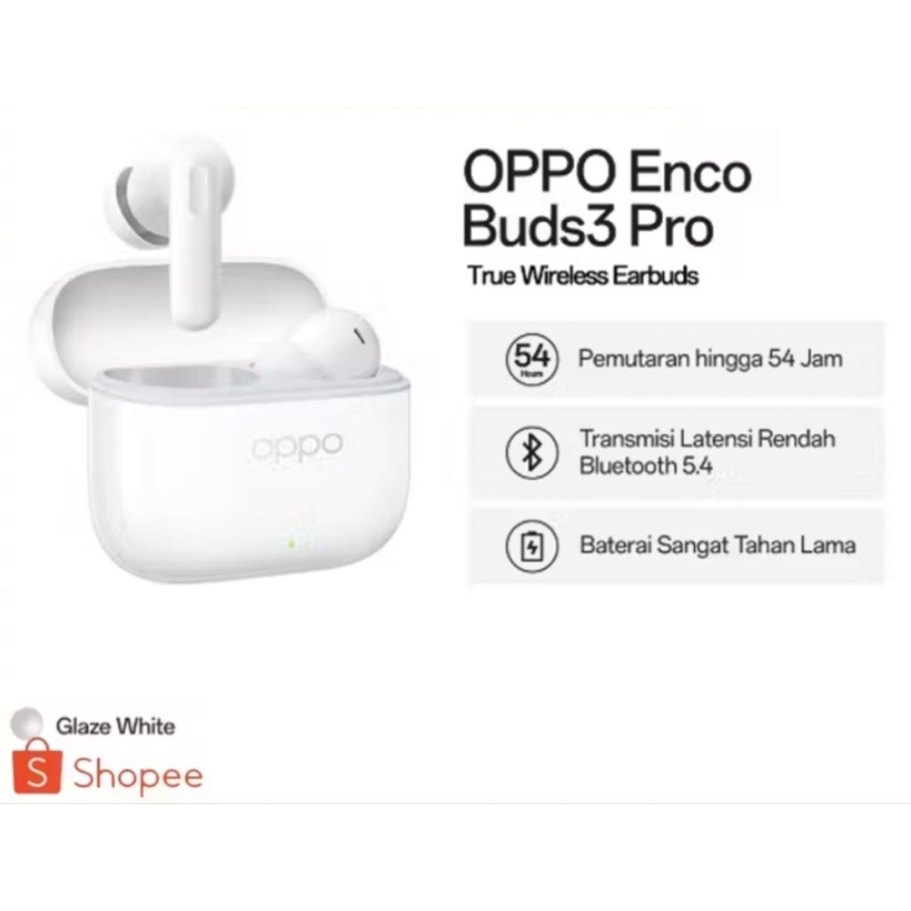 OPPO Enco Buds3 Pro / Enco Buds 3 Pro Original Garansi Resmi OPPO Indonesia