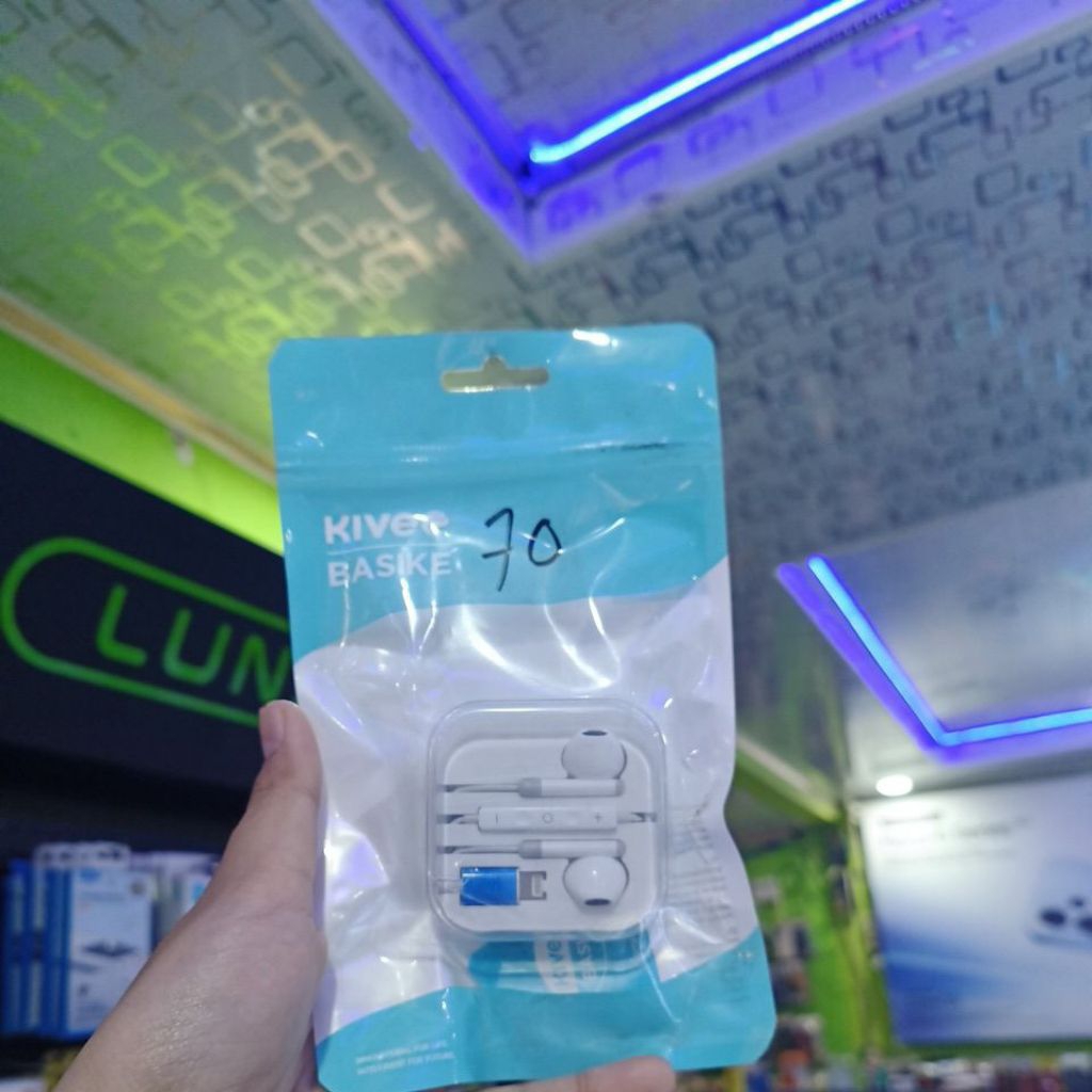 Earphone Lightning Kivee Basike