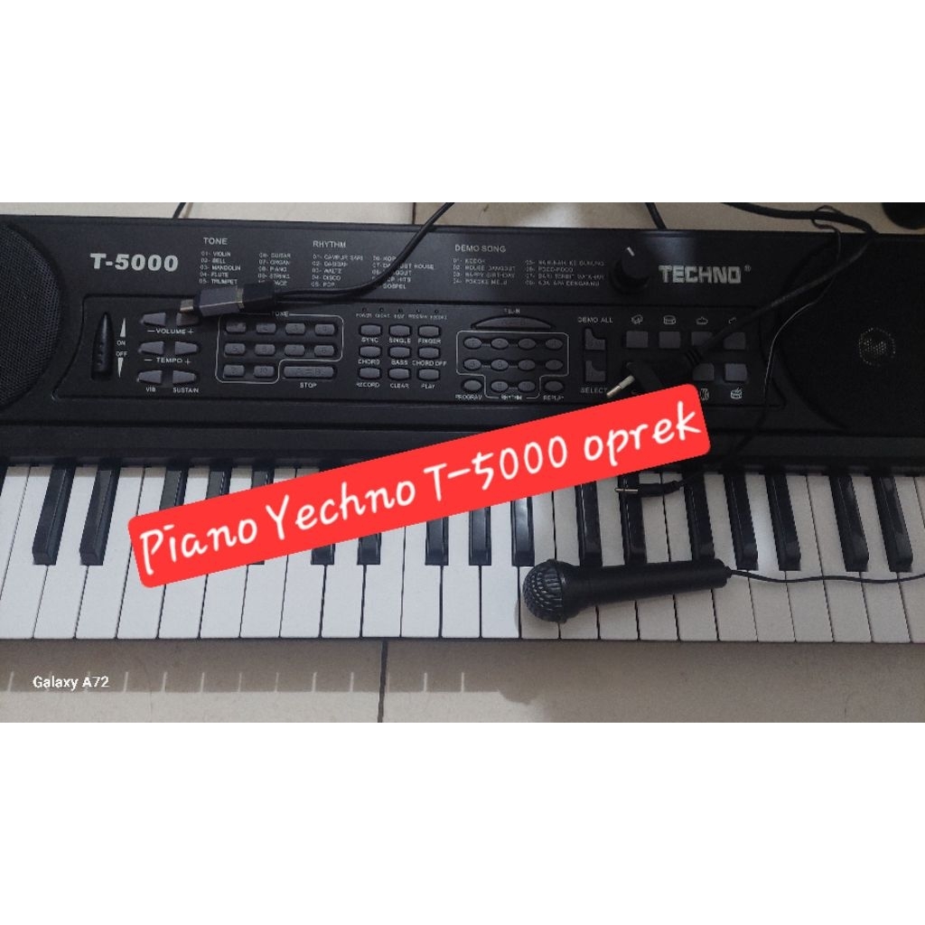 keyboard piano techno t-5000 T 5000 oprekan org baru mulus bosen