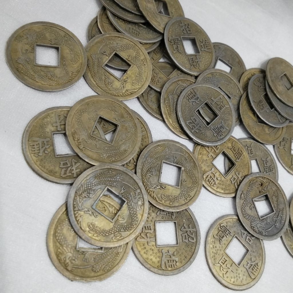 Koin Gobog/uang koin/pis Bolong/Koin Antik/uang kepeng 2,5 cm