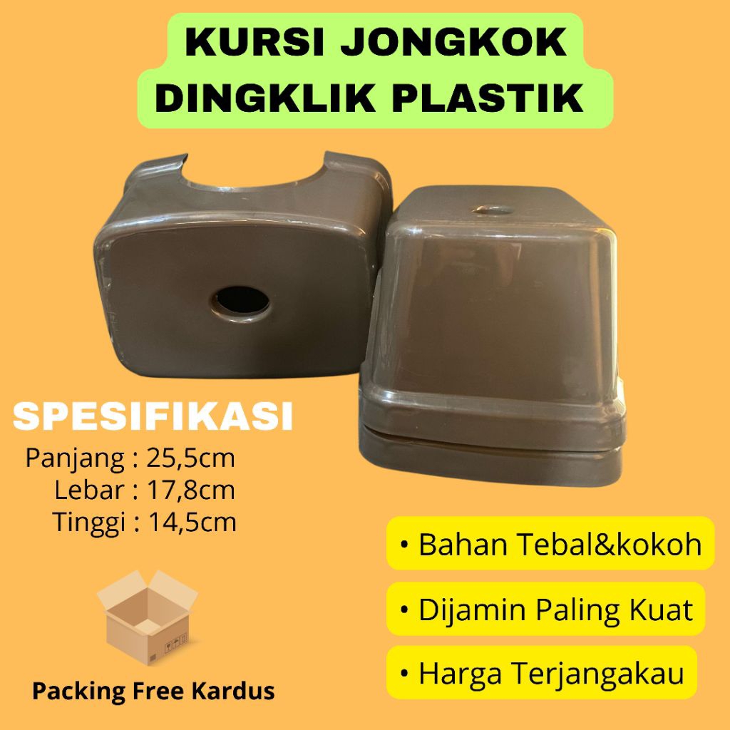 Kursi Jongkok Plastik/Bangku Pendek/Dingklik Anak Kecil Kursi Dapur Plastik