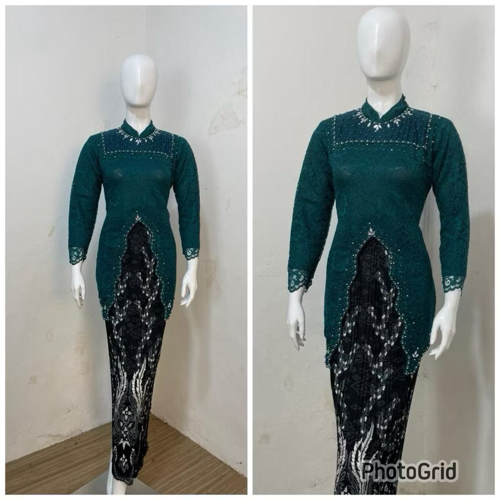 Kebaya Rainy Payet Hijab Krah Sanghai | Kebaya Remaja | Kebaya Modern Wisuda