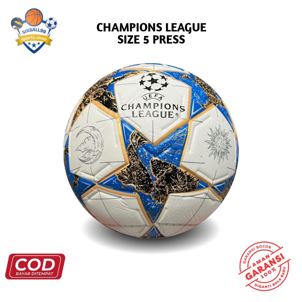 bola sepak bola kaki Uefa Champions league bola sepak size 5 original