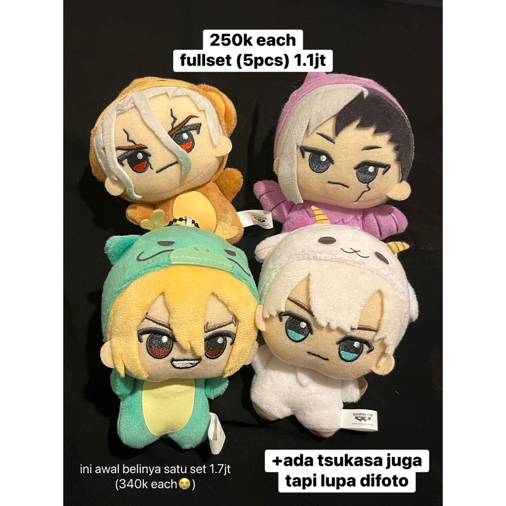 Chibigurumi Animal Dr Stone DCST Senku Gen Ryusui Ukyo Tsukasa