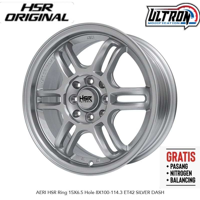 VELG RPF1 SILVER POLIS R15 BRIO AGYA JAZZ SIGRA LIVINA RING 15 HSR AERI
