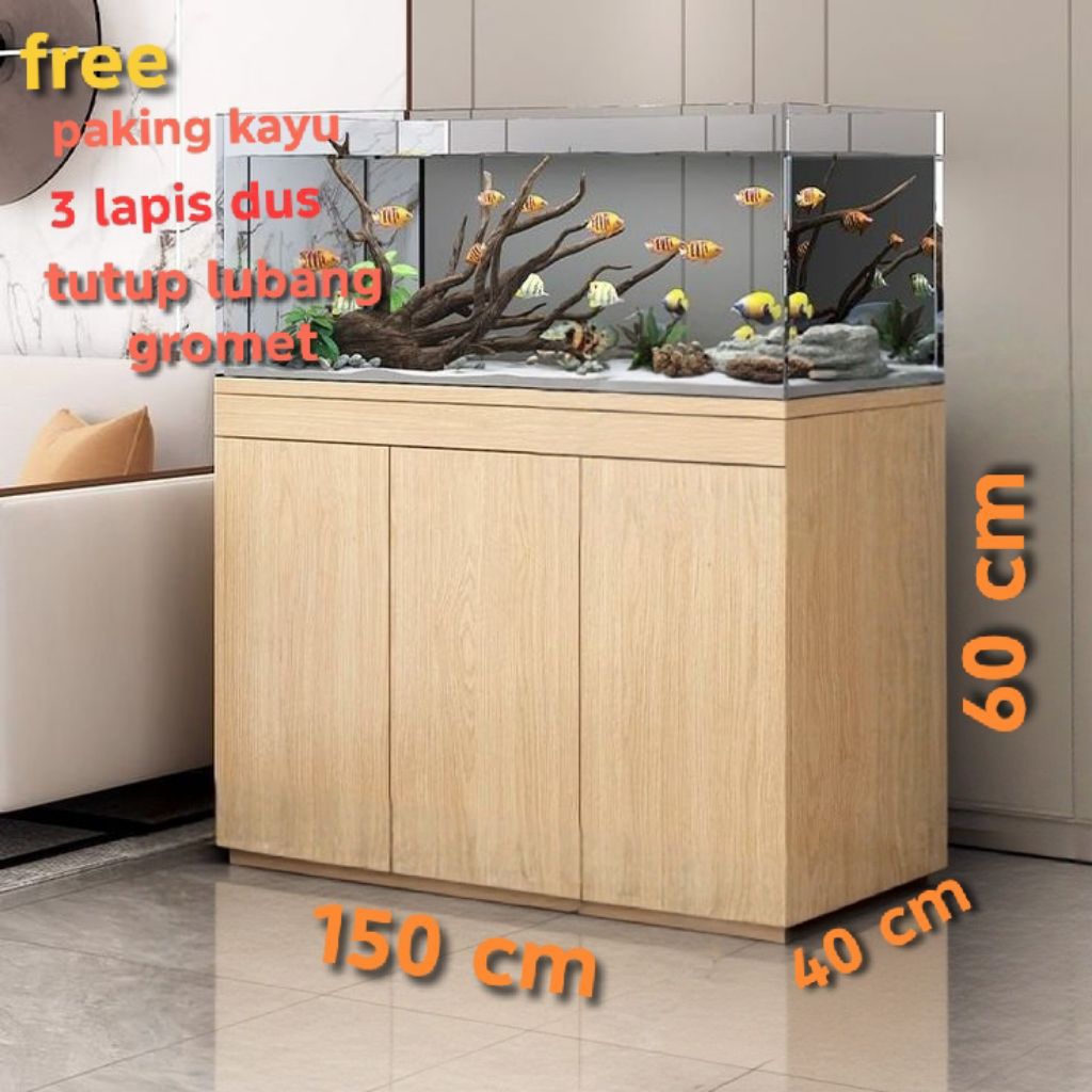 MEJA AQUARIUM CABINET AQUARIUM GRADENSA AQUARIUM UKURAN 140X40X60 CM