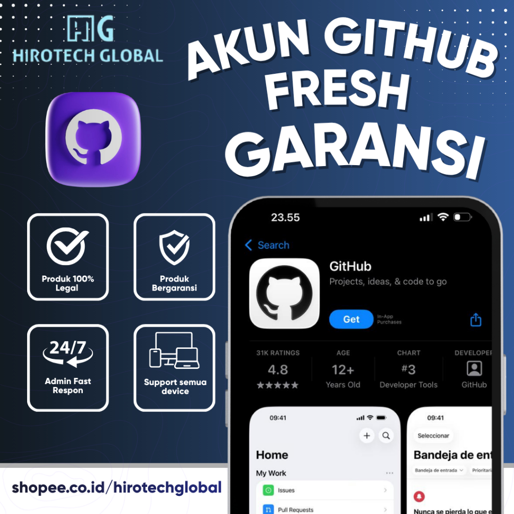 Akun GitHub Fresh Full Garansi