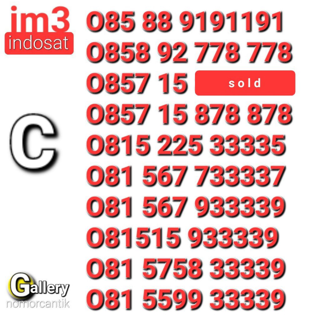 nomor indosat cantik im3 878 878 - 3333x