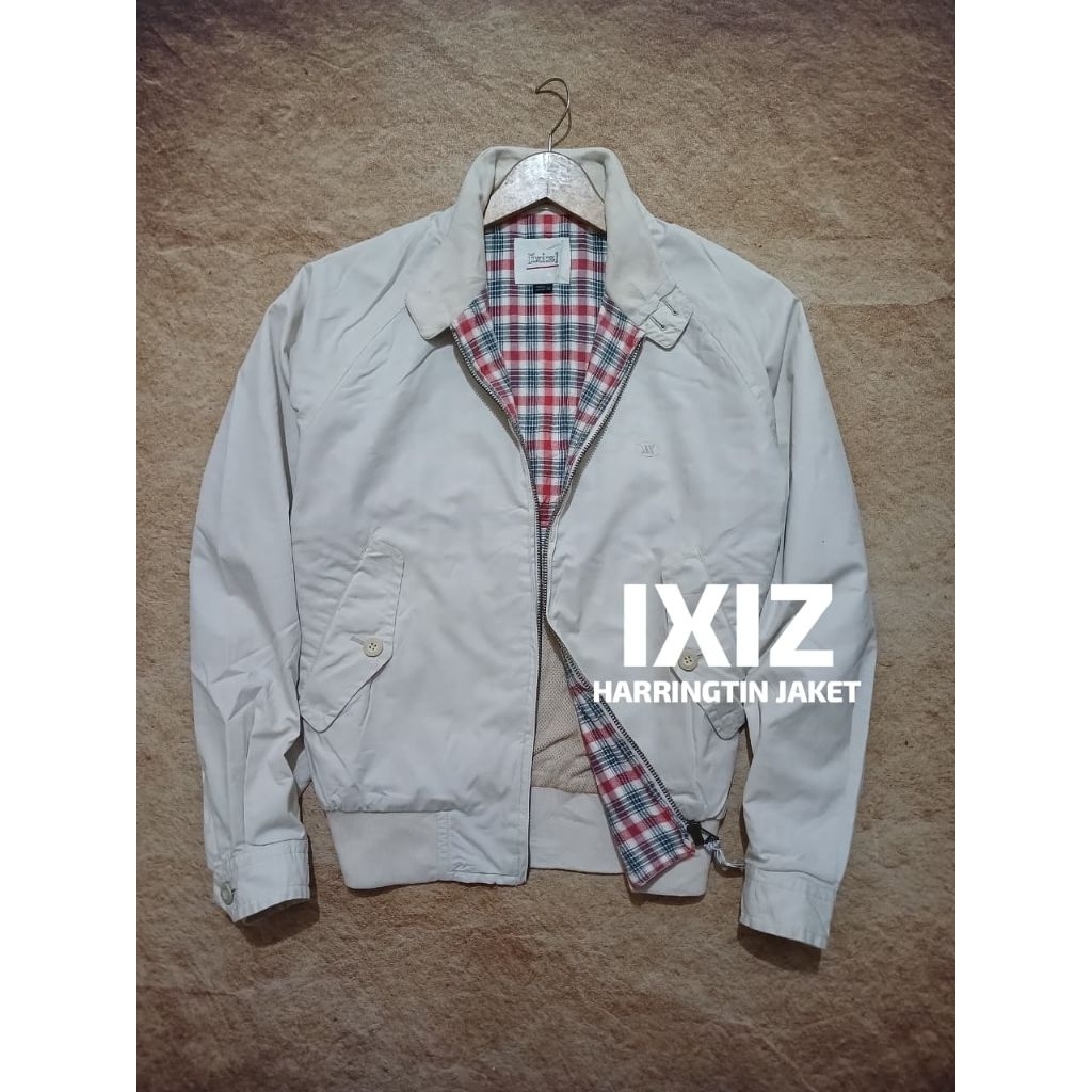 Jaket vintage harrington IXIZ katun kanvas bekas murah