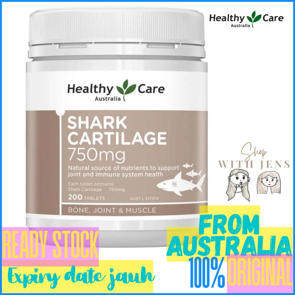 Healthy Care Australia Shark Cartilage 750mg 200 Tablets