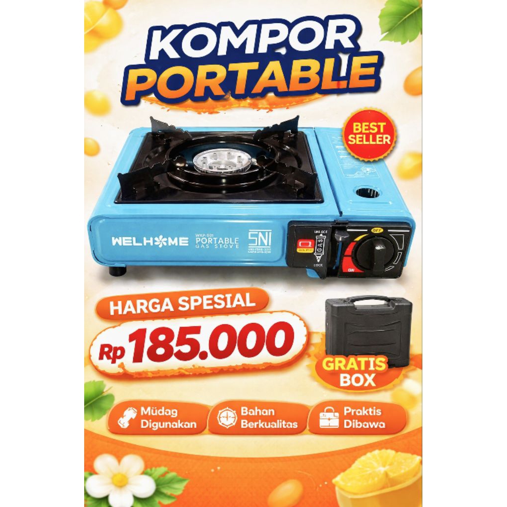 kompor portable merek Welhome