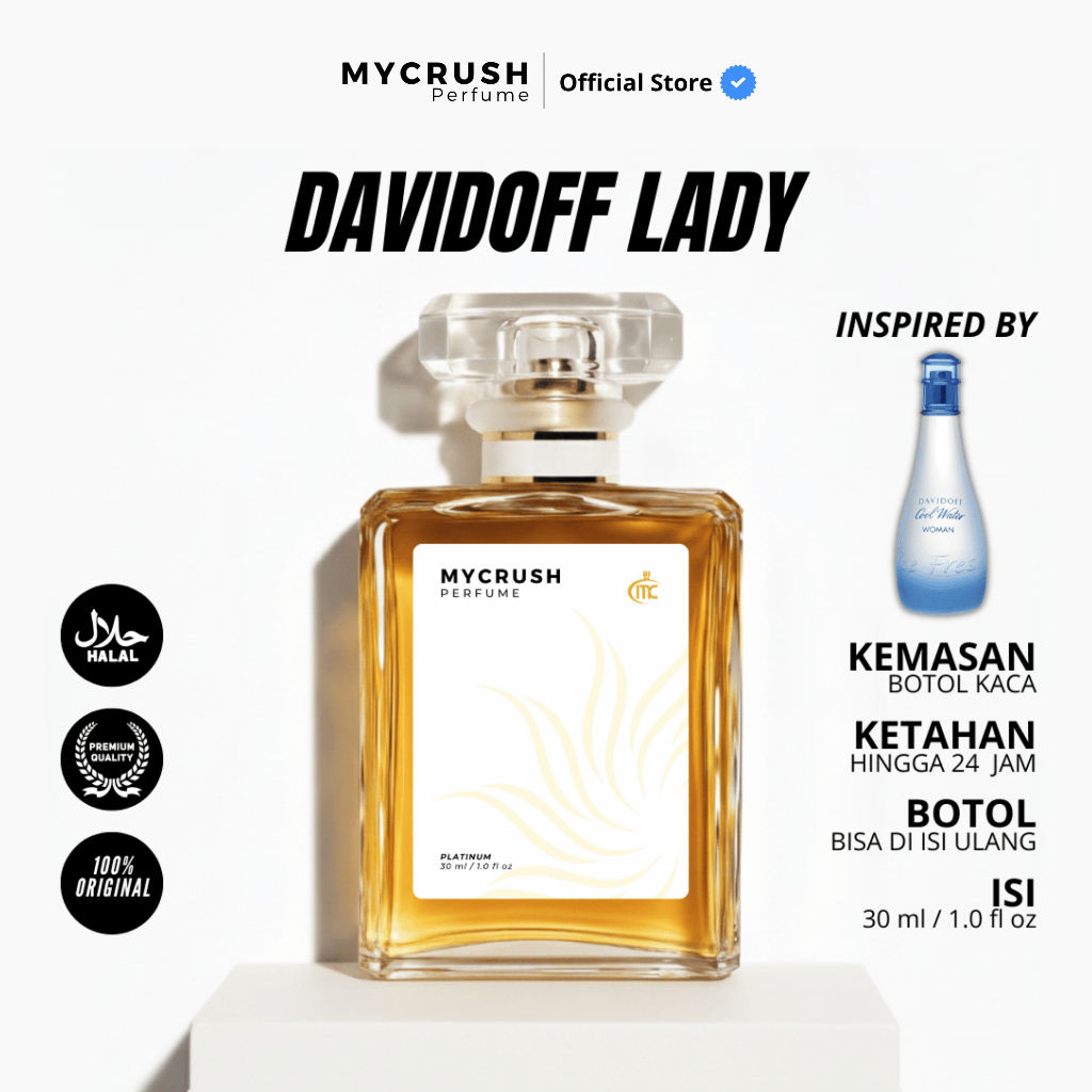 DAVIDOFF LADY  - MYCRUSH PARFUM | PARFUM PRIA WANITA TAHAN LAMA 30 ML