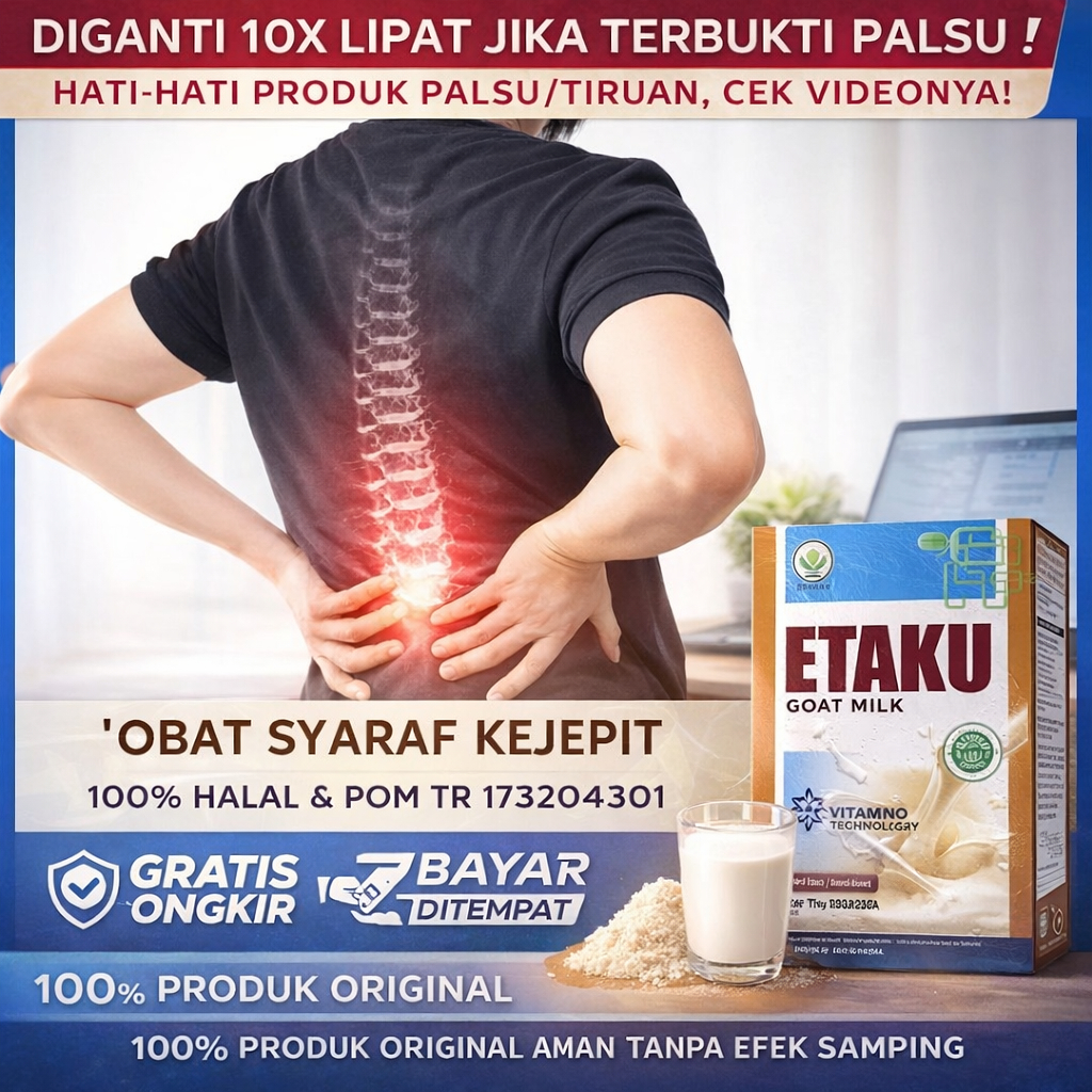 Walatra Etaku Susu Kambing Etawa BPOM Obat Syaraf Kejepit, Susu Untuk Saraf Kejepit, Nyeri Tulang Be