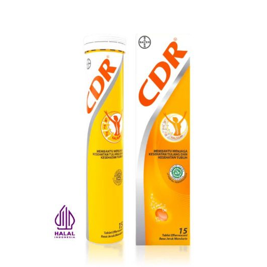 CDR Effervescent 10 | 20 | 15 Tablet | Vitamin C Kalsium Tablet Larut Air