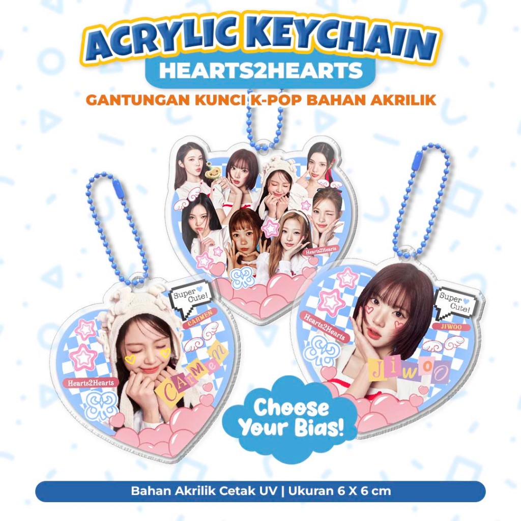 Keychain Kpop H2H - Gantungan Kunci Ganci H2H