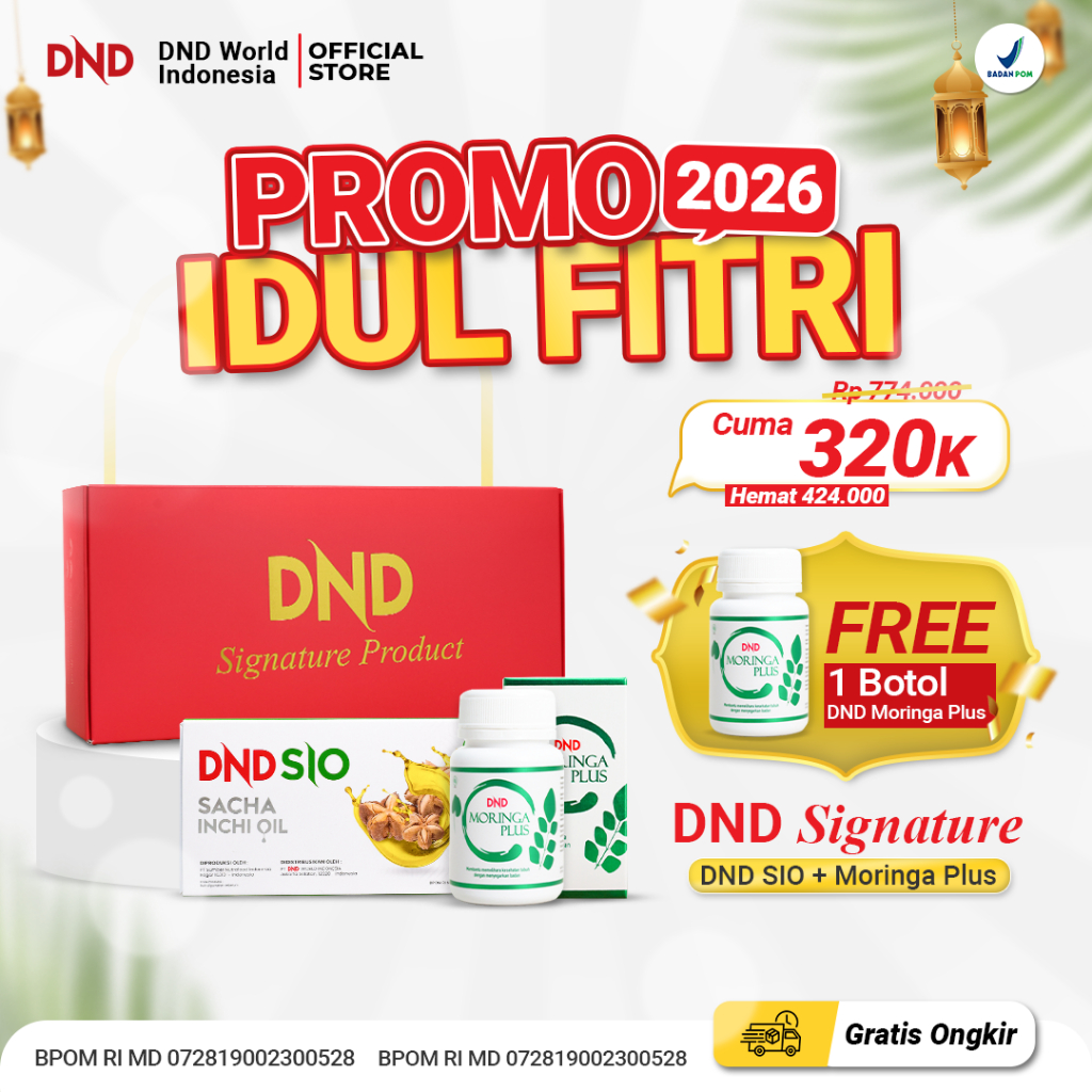 DND SIGNATURE - Sacha Inchi Oil & Moringa Plus - Kolesterol Diabetes Darah Tinggi - Dr Noordin Darus