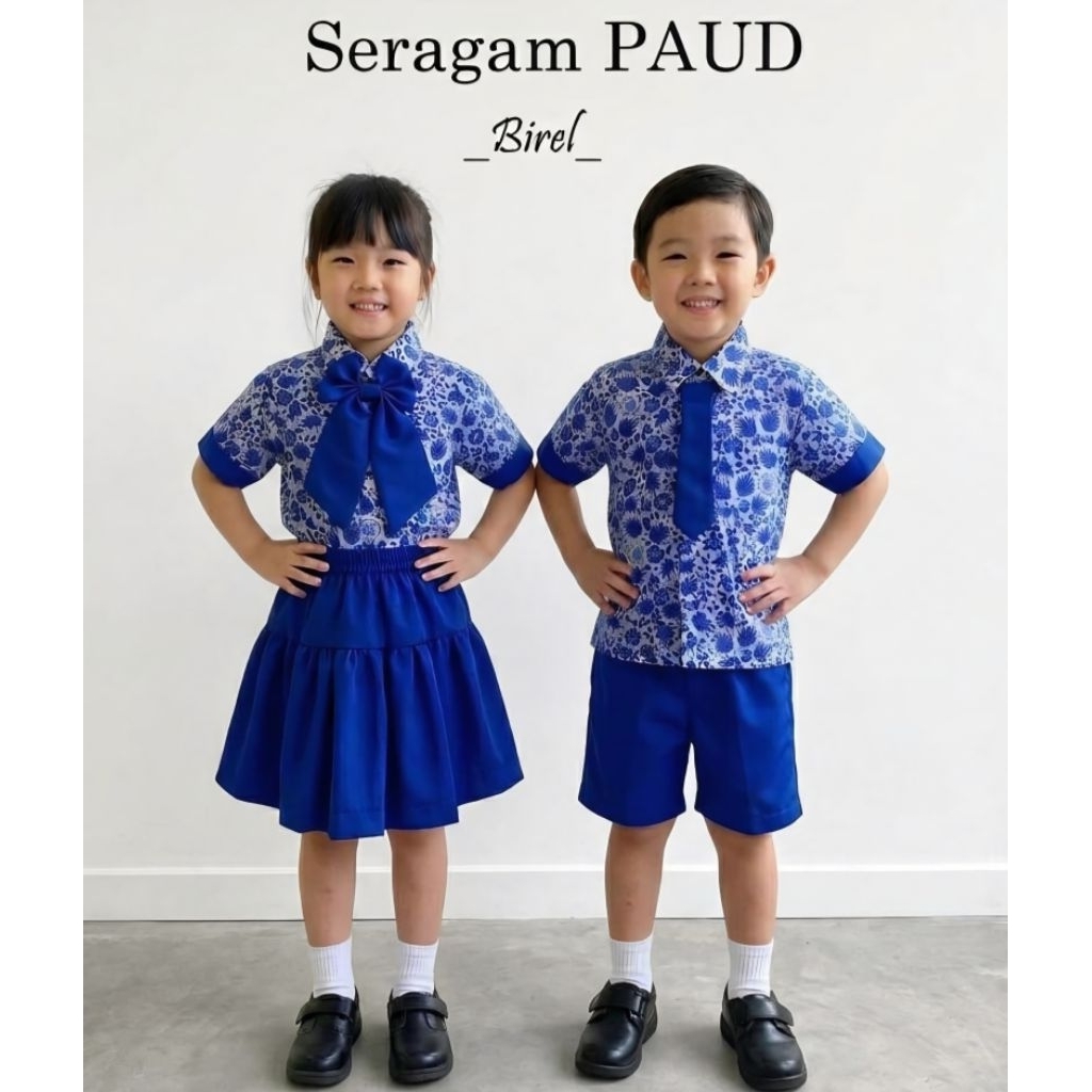 seragam sekolah PAUD/seragam sekolah TK terbaru/seragam batik PAUD dan TK terbaru seragam anak PAUD 