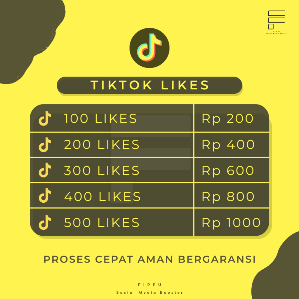 Tik Tok Like High Quality Tercepat Likes Tiktok.fyp Permanen Indonesia Mix Aktif Tiktok Likes Perman
