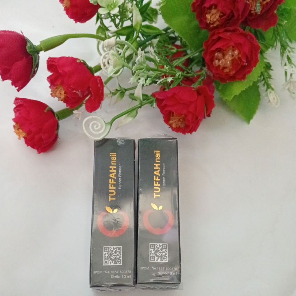 TUFFAH NAIL Henna  Maroon Cherry / kutek muslimah/ sah digunakan sholat